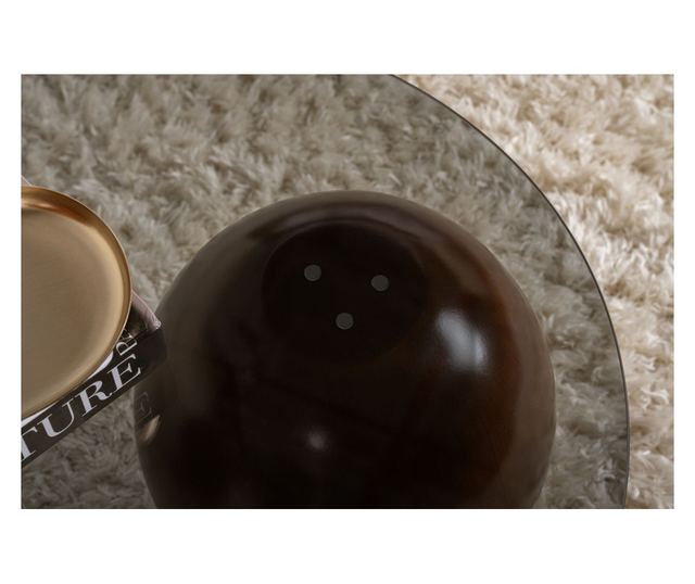 Kavna miza 701, oreh, siva