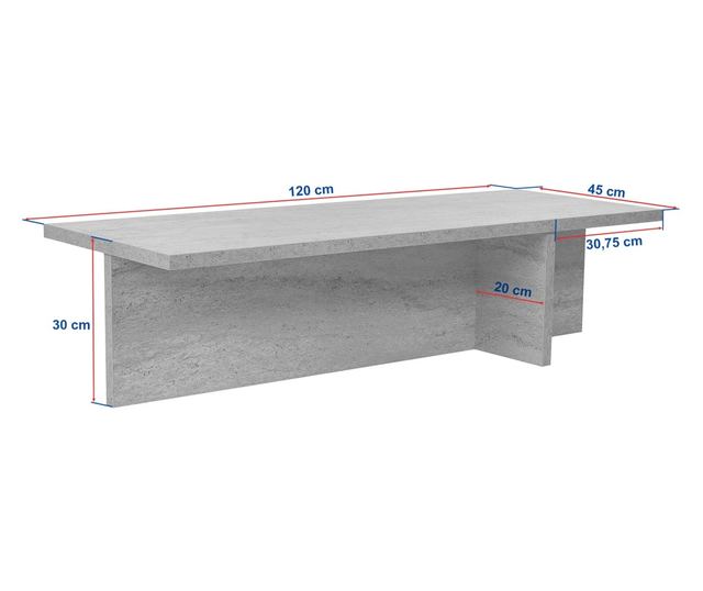 Kavna miza 838, Travertin