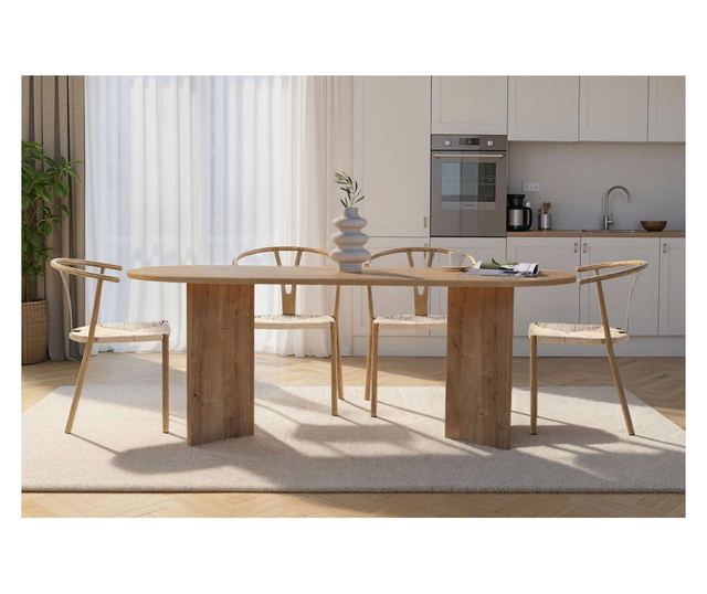 Jedilna miza 085, safirni hrast