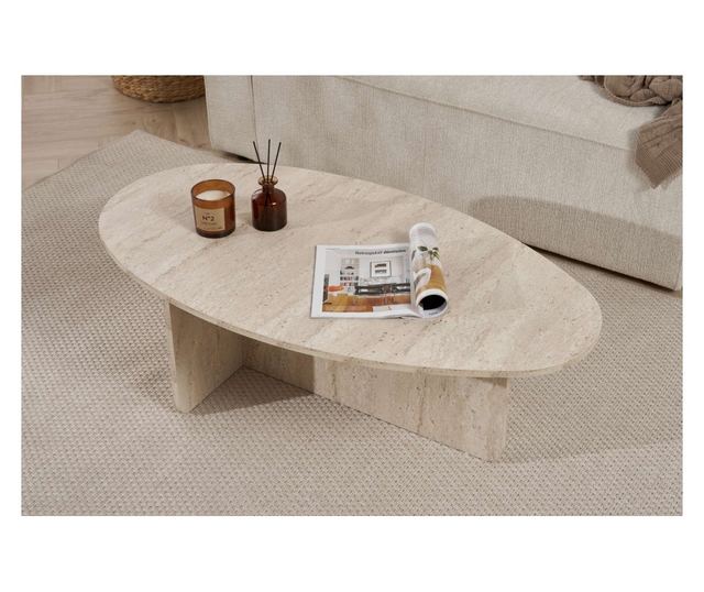 Klubska mizica 651, Travertin