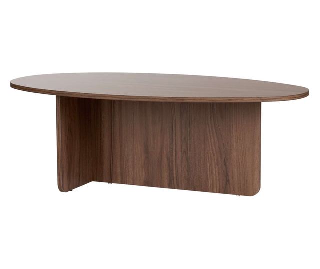 Hannah Home Orba Dió színű dohányzóasztal, 100% melamin forgácslap 18 mm, 120x40x65 cm