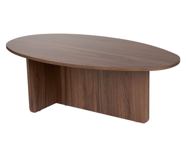 Hannah Home Orba Dió színű dohányzóasztal, 100% melamin forgácslap 18 mm, 120x40x65 cm