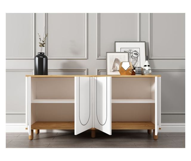 Konzola 510, Safirni hrast, bela