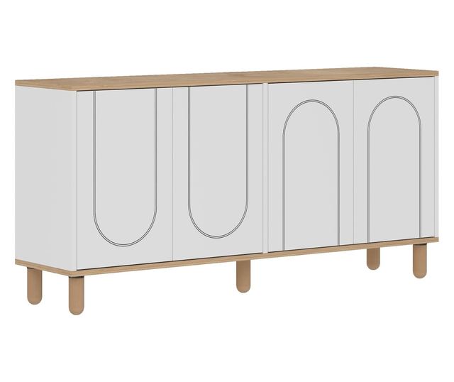 Konzola 534, Safirni hrast, bela