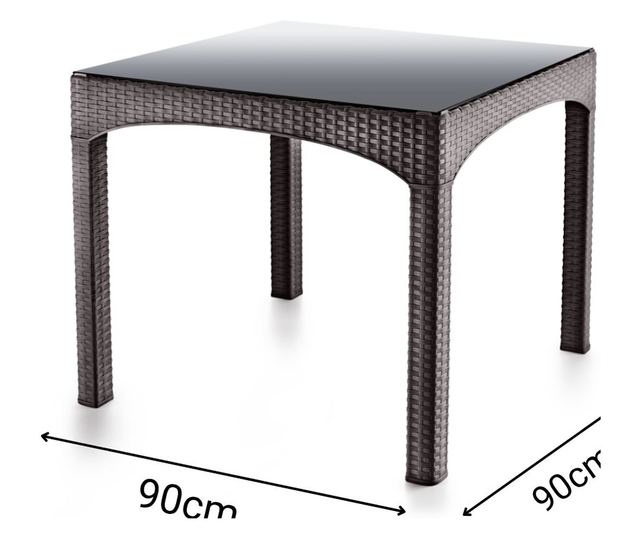 Vrtna miza 752, temno rjava