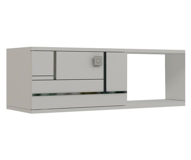 TV regal 333, bela, srebrna