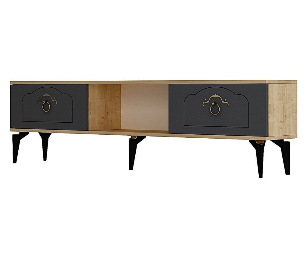TV regal 616, safirni hrast, antracit - 4