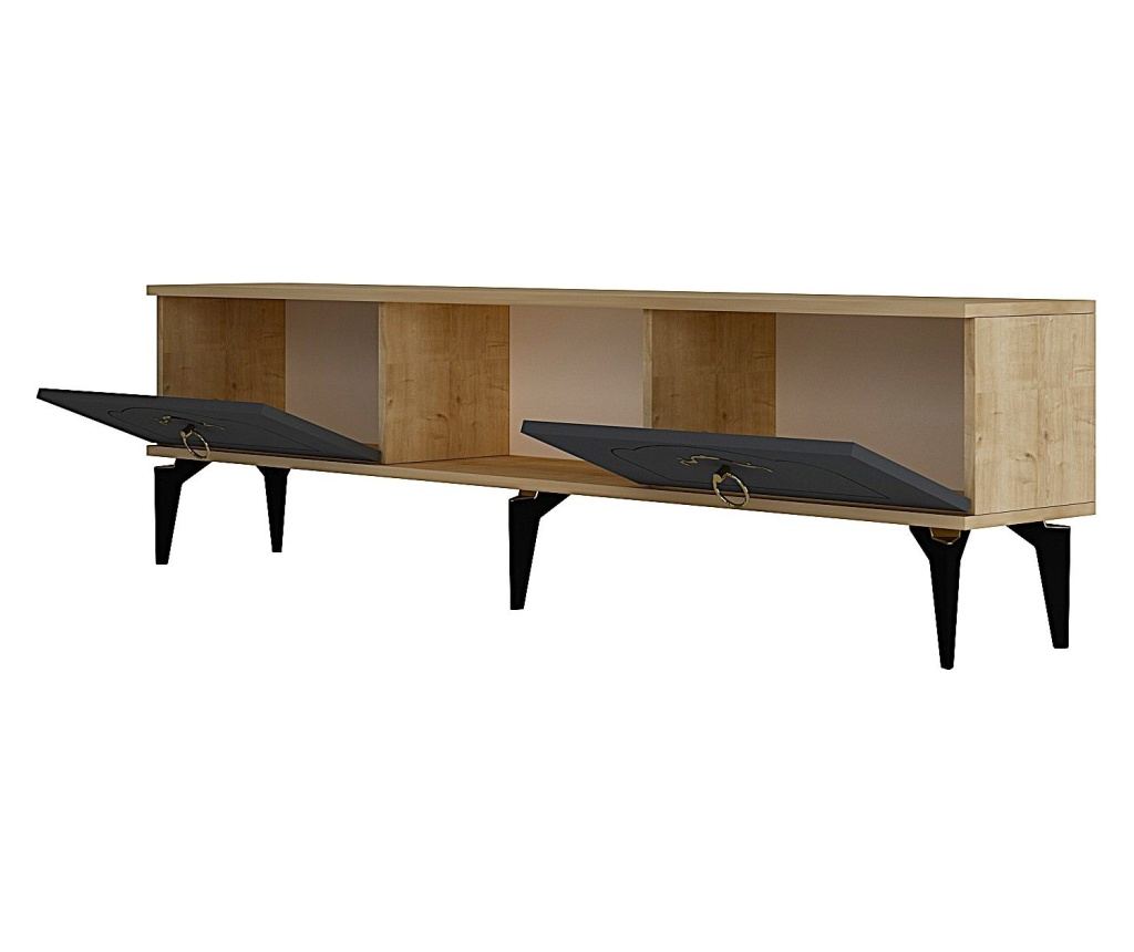 TV regal 616, safirni hrast, antracit - 5