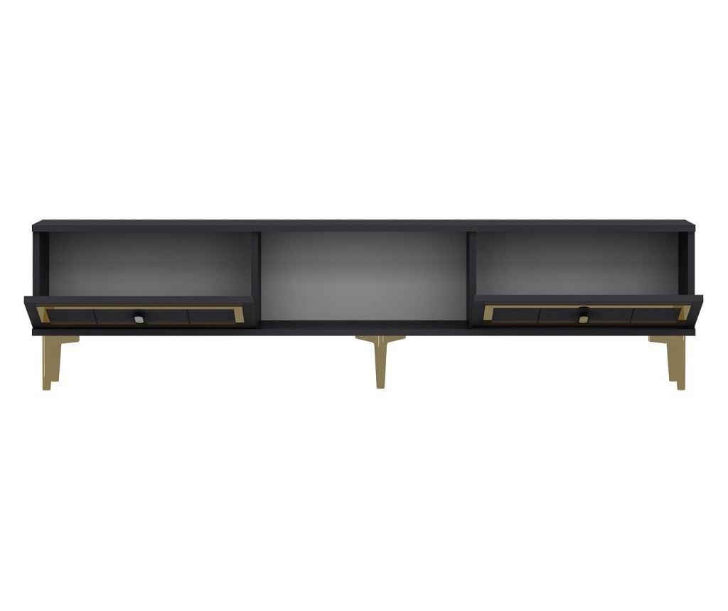 TV regal 214, antracit, zlata - 2