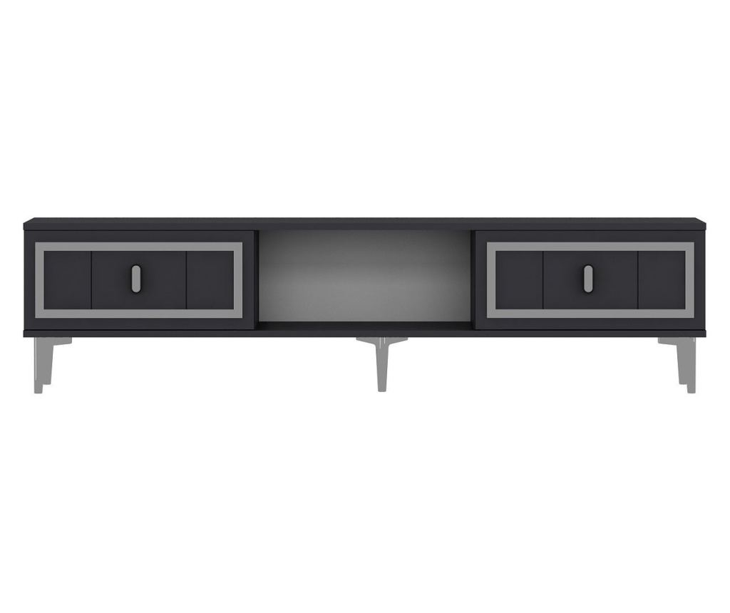 TV regal 221, antracit, srebrn - 3