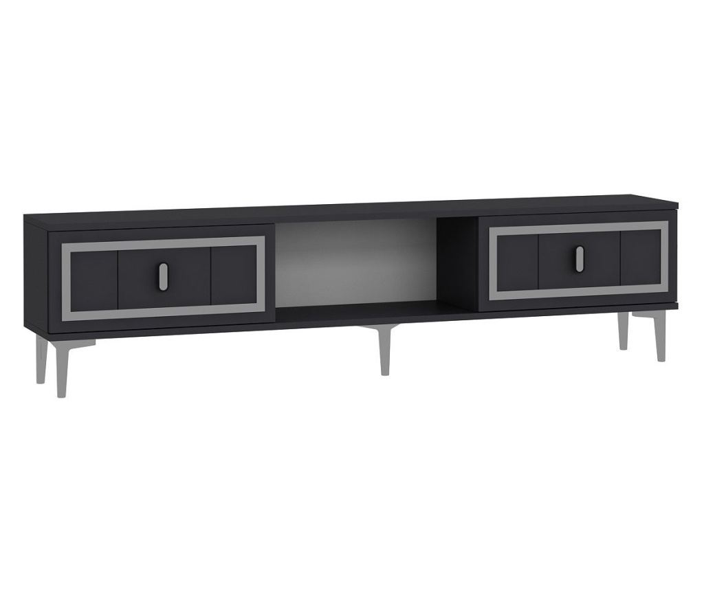 TV regal 221, antracit, srebrn - 4