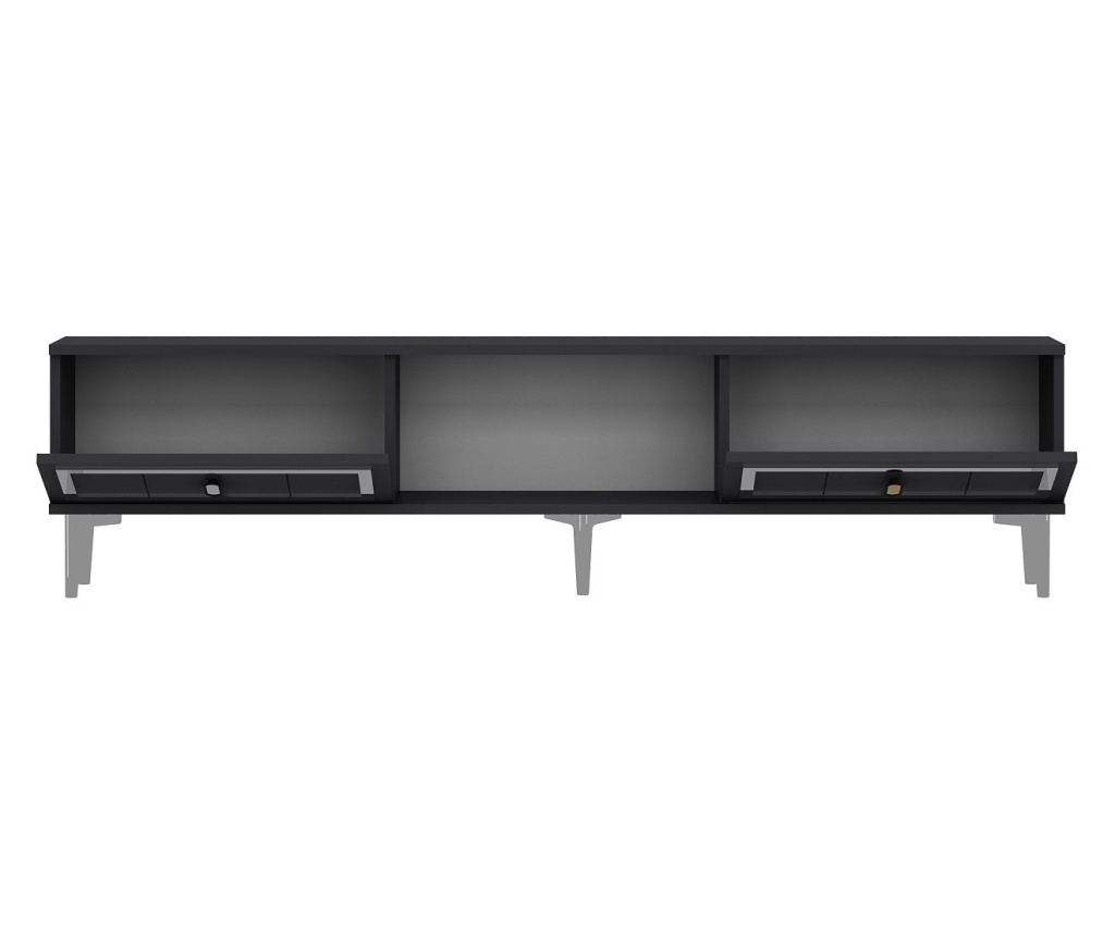 TV regal 221, antracit, srebrn - 5