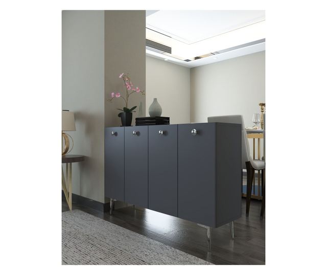 Konzola 378, Antracit, Srebrna