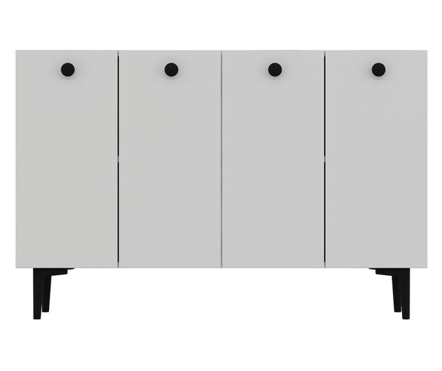 Konzola 408, bela, črna