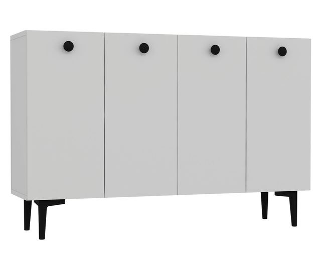 Konzola 408, bela, črna