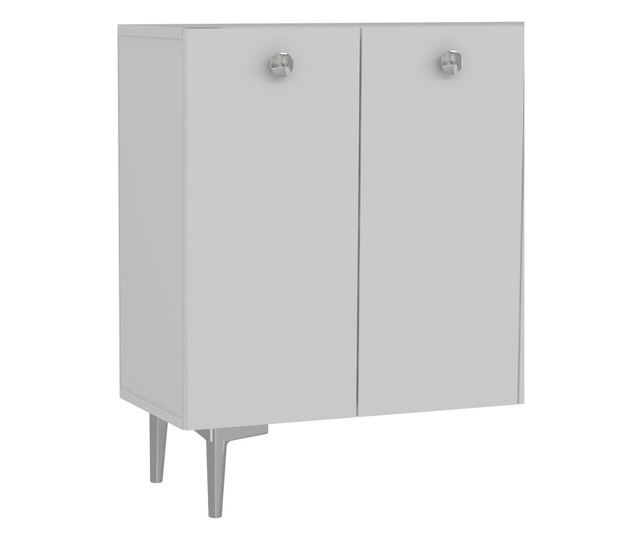 Konzola 392, bela, srebrna