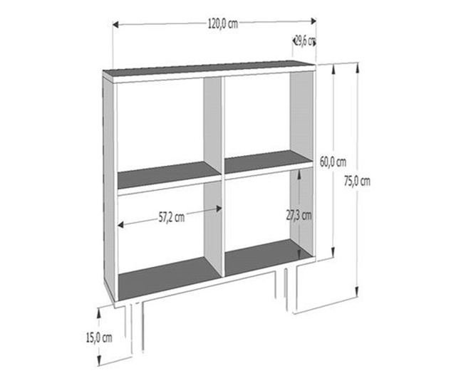 Konzola 439, Bela, Safirni hrast