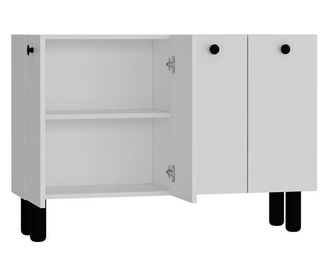 Konzola 446, bela, črna