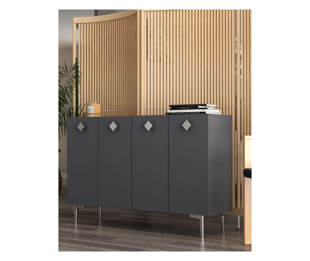 Konzola 507, Antracit, Srebrna