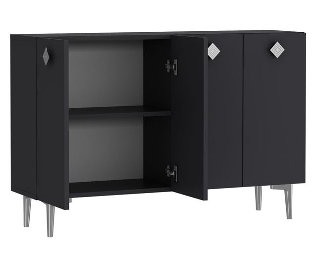 Konzola 507, Antracit, Srebrna