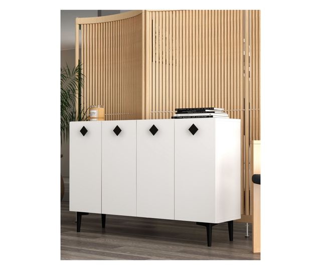 Konzola 538, bela, črna