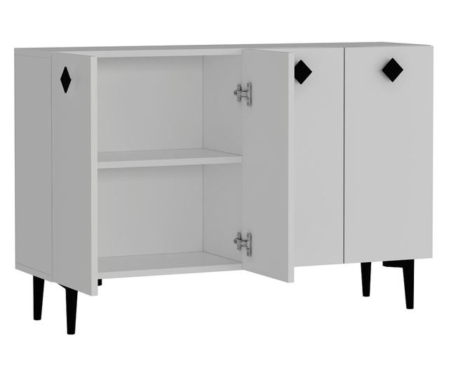 Konzola 538, bela, črna