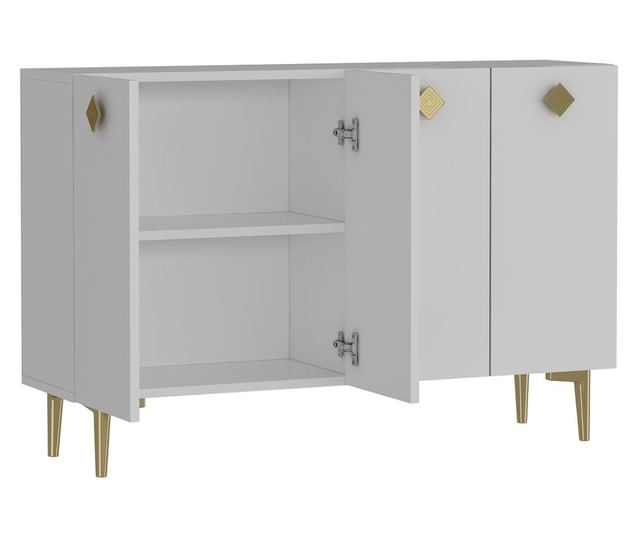 Konzola 514, bela, zlata