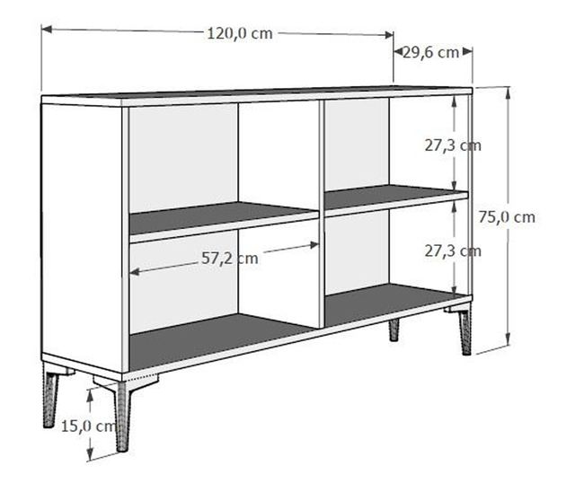 Konzola 330, Antracit, Srebrna