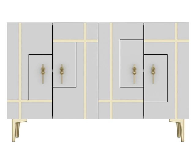 Konzola 309, bela, zlata