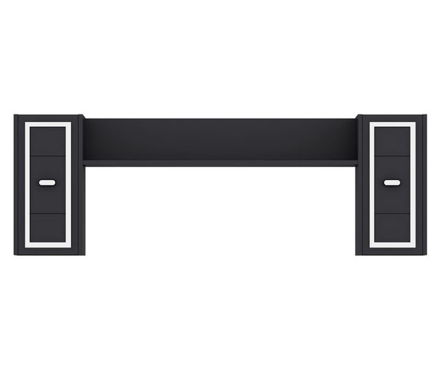 TV regal 429, antracit, srebrn