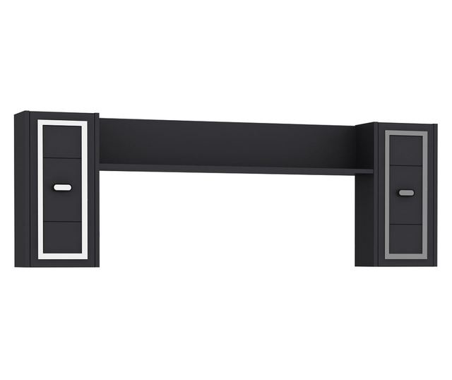 TV regal 429, antracit, srebrn