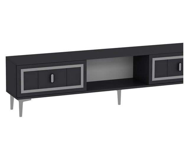 TV regal 429, antracit, srebrn