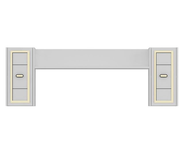 TV regal 436, bela, zlata