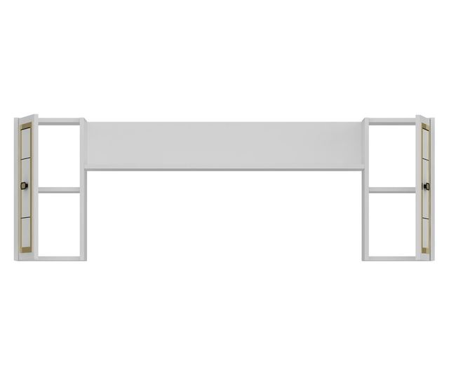 TV regal 436, bela, zlata