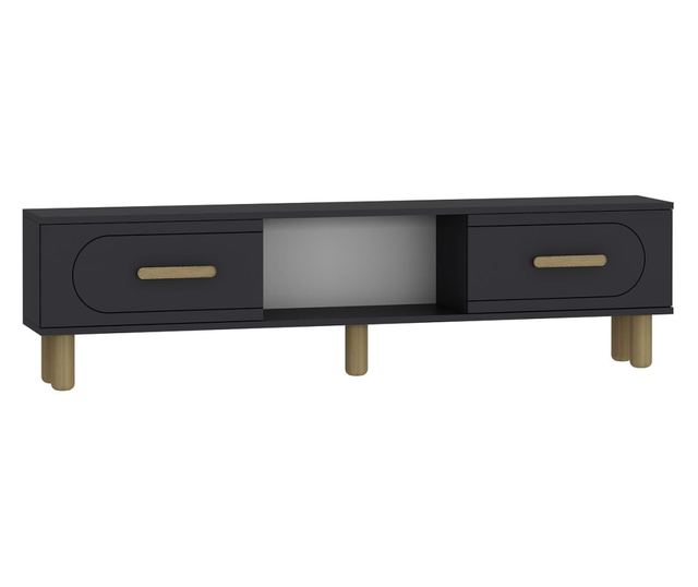 TV regal 450, antracit, safirni hrast