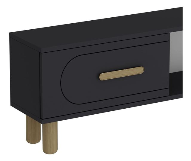 TV regal 450, antracit, safirni hrast