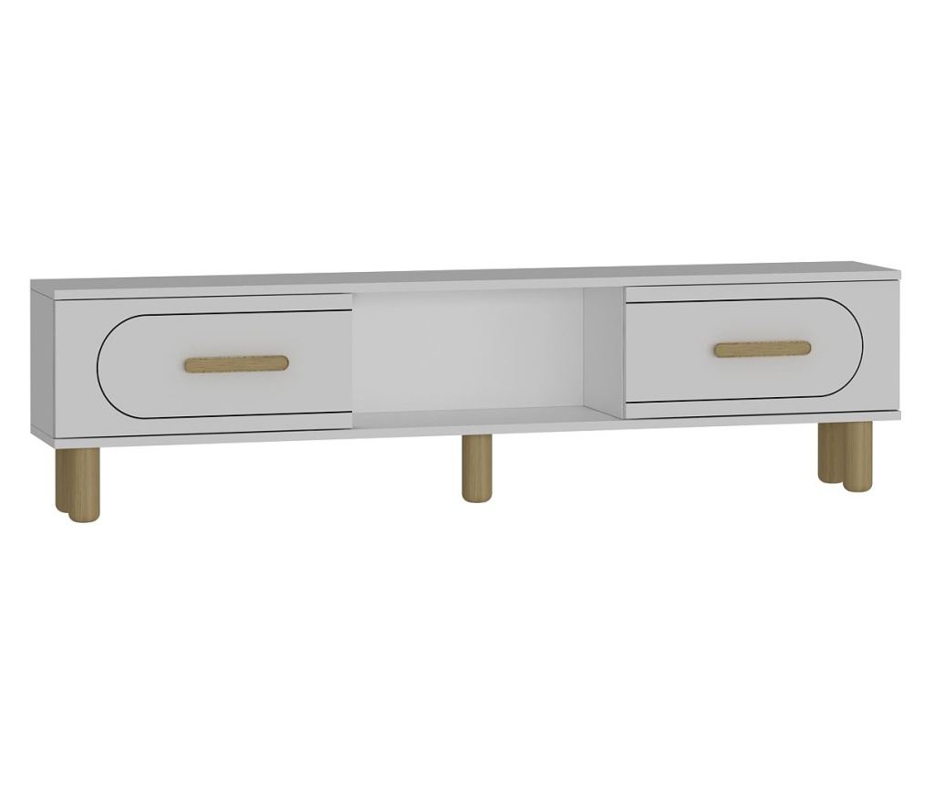 TV regal 467, bela, safirni hrast - 4