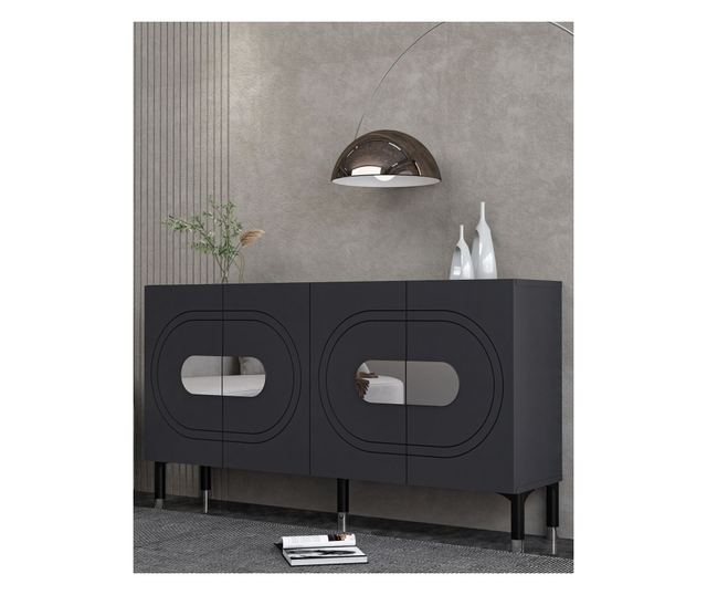 Konzola 712, Antracit, Srebrna