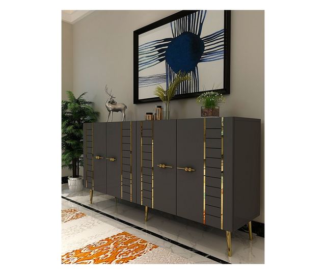 Konzola 081, Antracit, Zlata