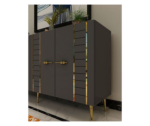 Konzola 081, Antracit, Zlata