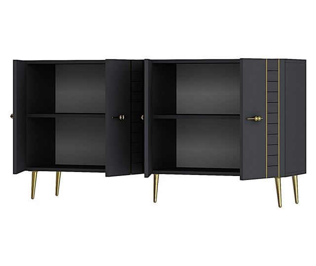 Konzola 081, Antracit, Zlata