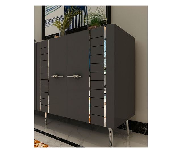 Konzola 098, Antracit, Srebrna