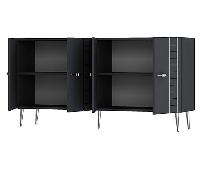 Konzola 098, Antracit, Srebrna