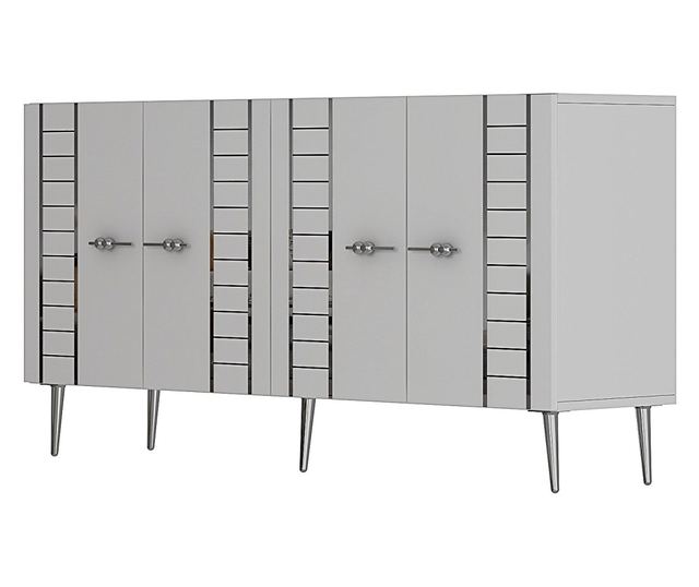 Konzola 111, bela, srebrna