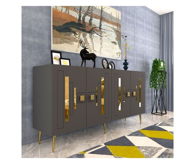 Konzola 180, Antracit, Zlata