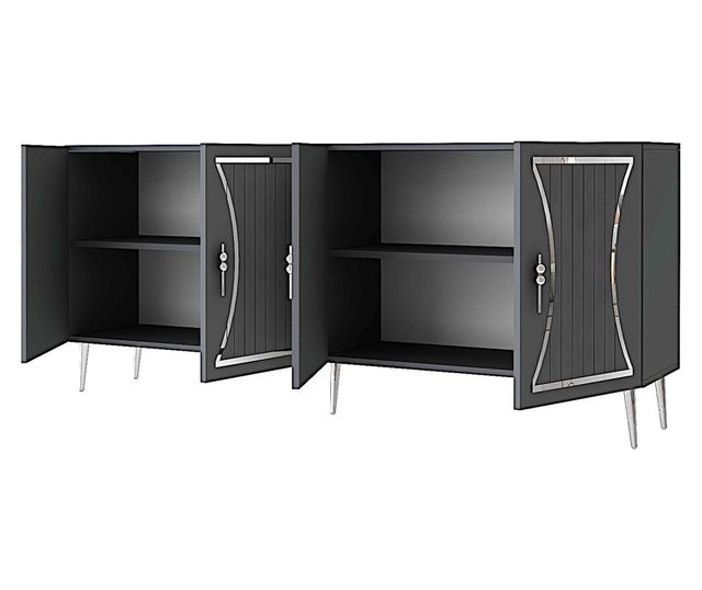 Konzola 227, Antracit, Srebrna