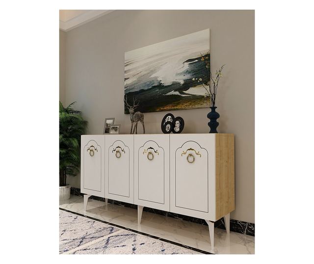 Konzola 272, Safirni hrast, bela