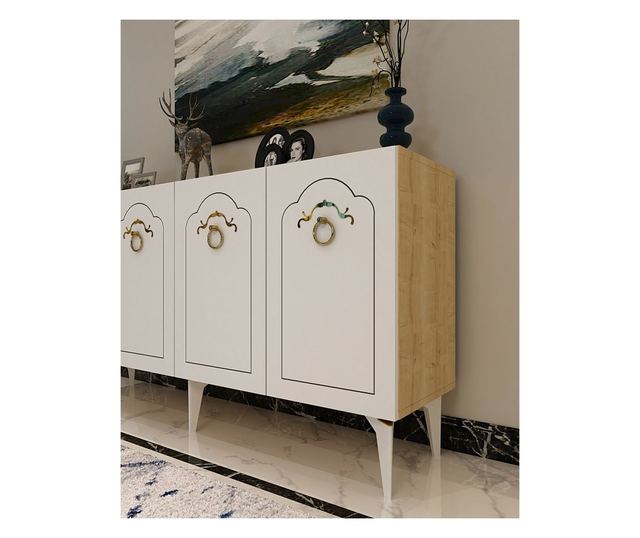 Konzola 272, Safirni hrast, bela