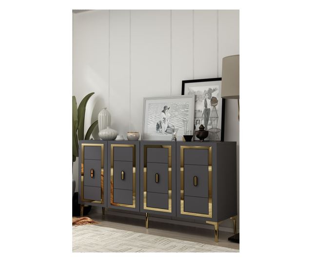 Konzola 637, Antracit, Zlata