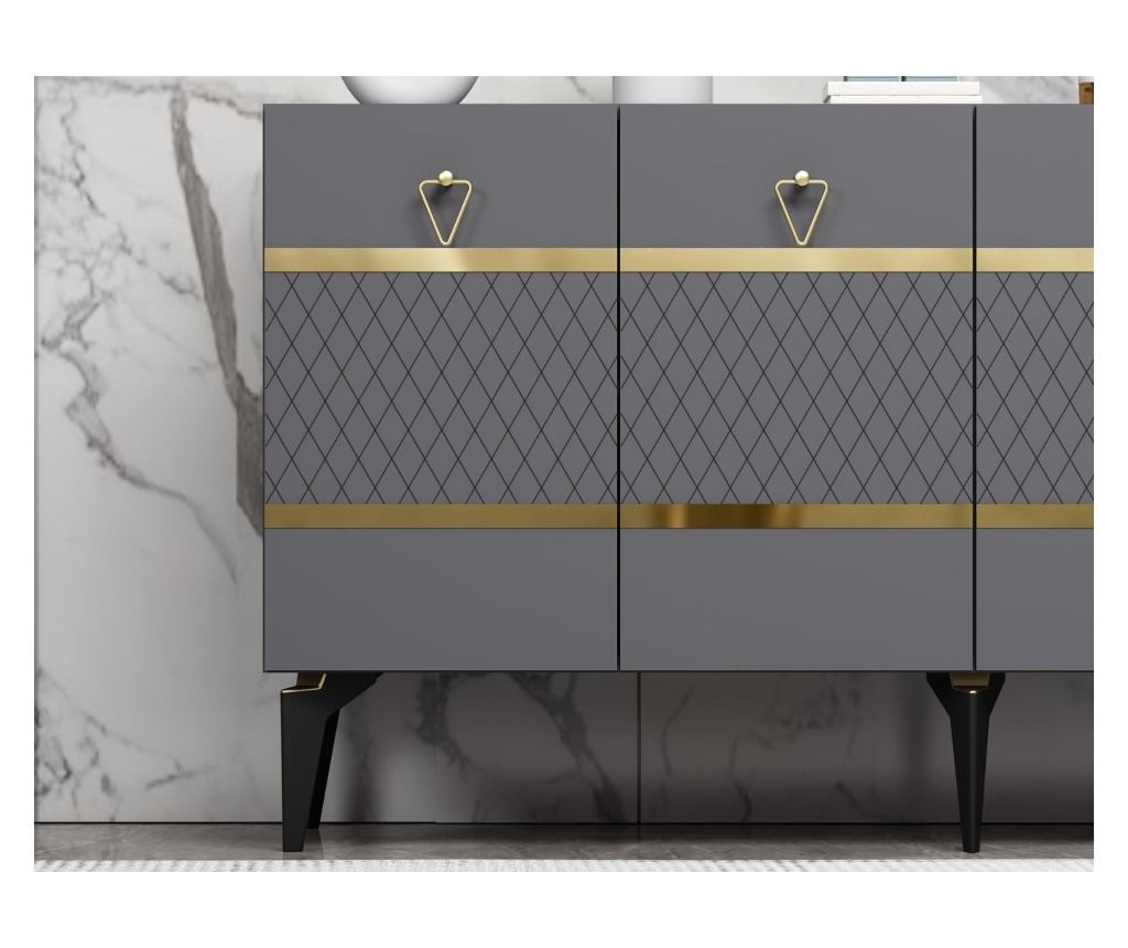 Konzola 903, Antracit, Zlata - 3